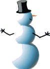 Snowman mooning